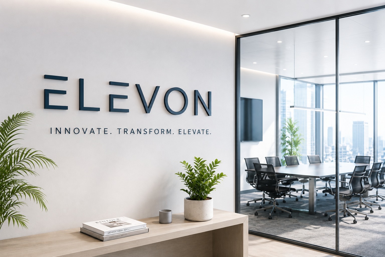 Les bureaux d'Elevon — Innovate. Transform. Elevate.